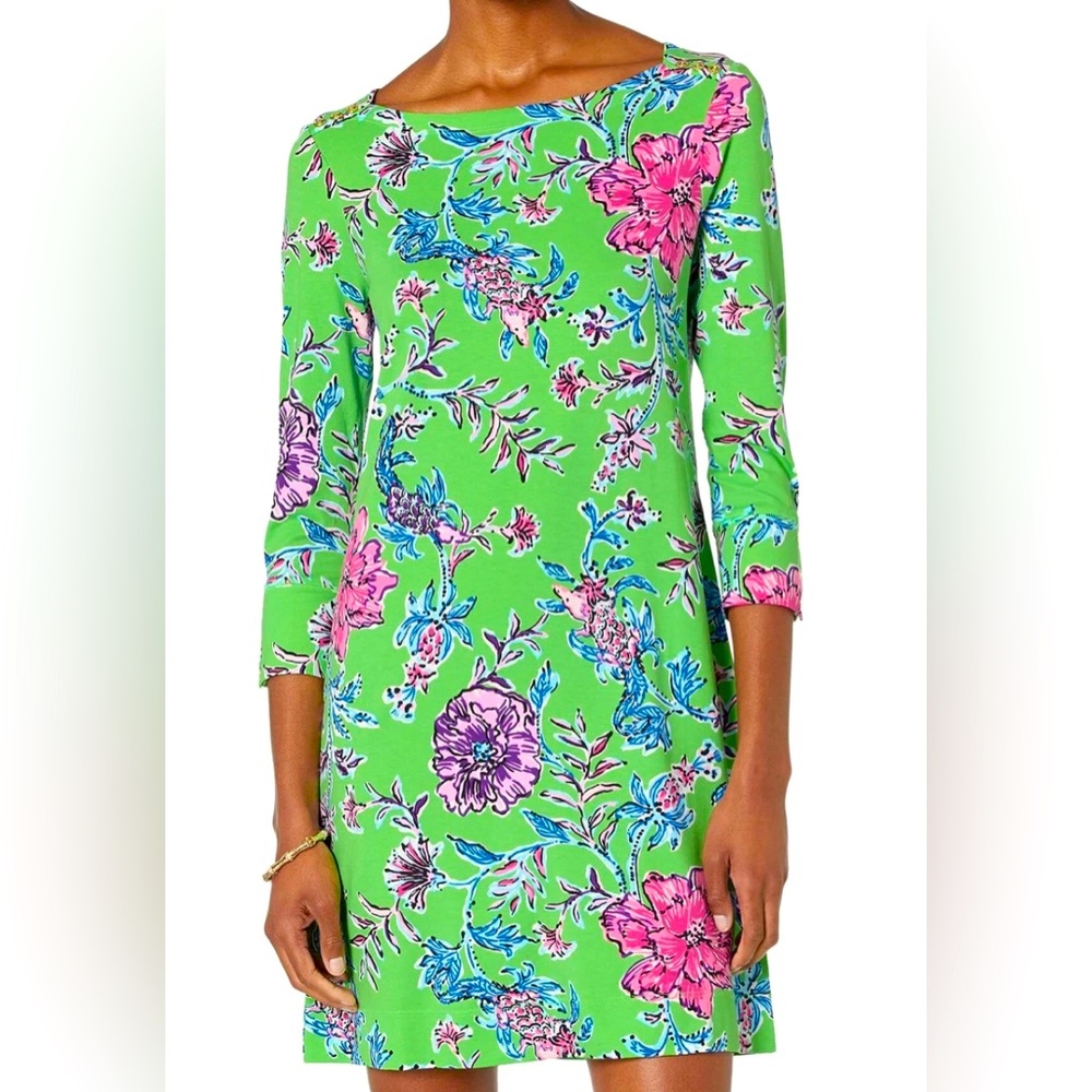 Lilly Pulitzer Green Floral Dress